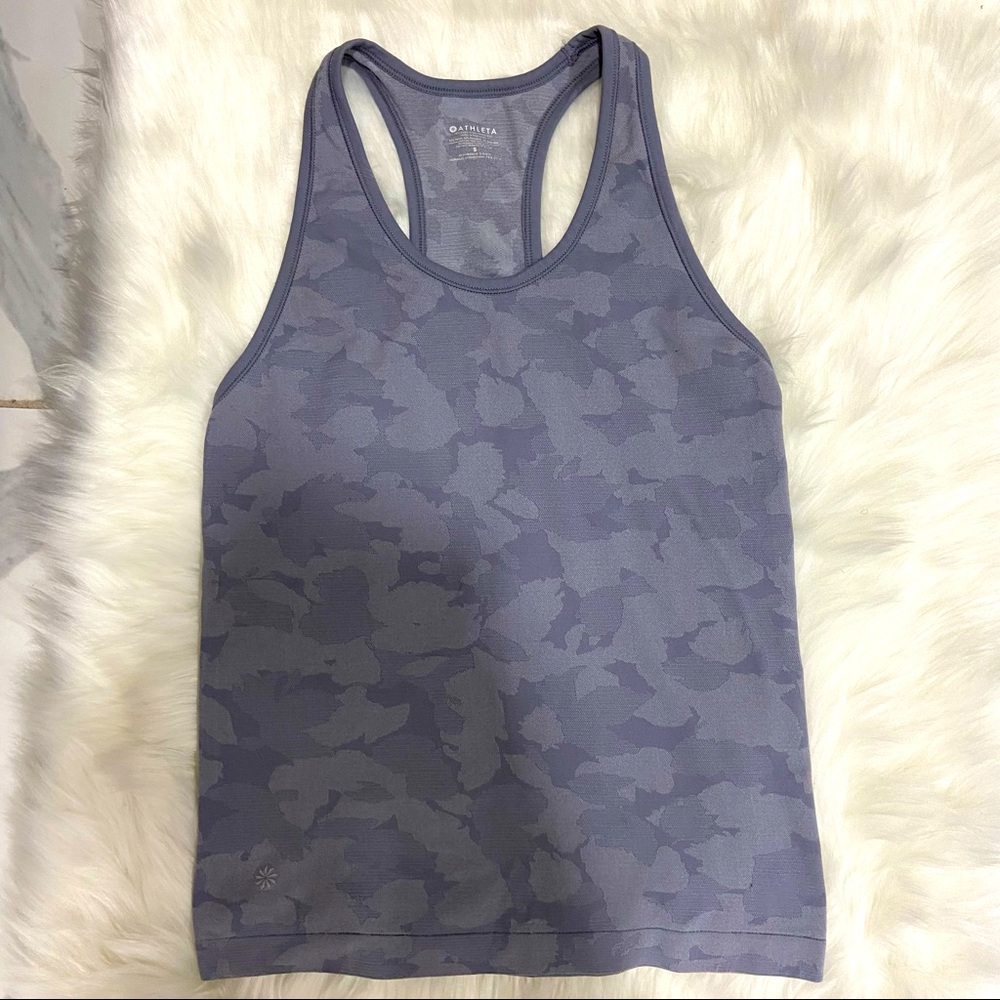 Athleta Speed-light Racerback Grey Tank Size Medium